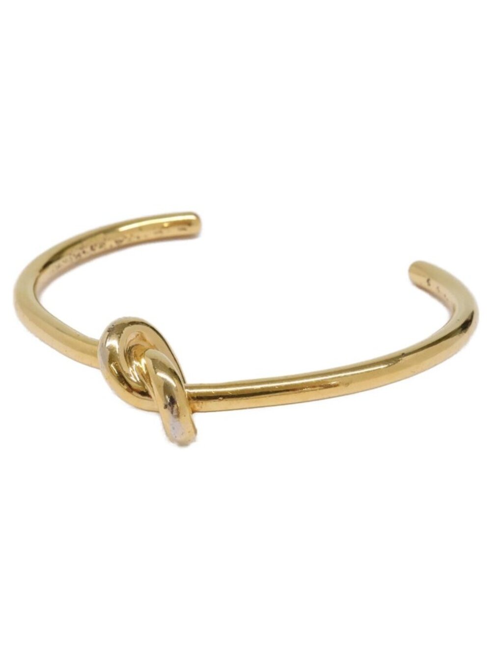 Celine Knot Extra Thin Bracelet Gold Finish Brass